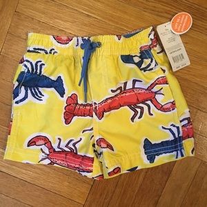 NEW! Carter's Cute Lobster Swim Trunks